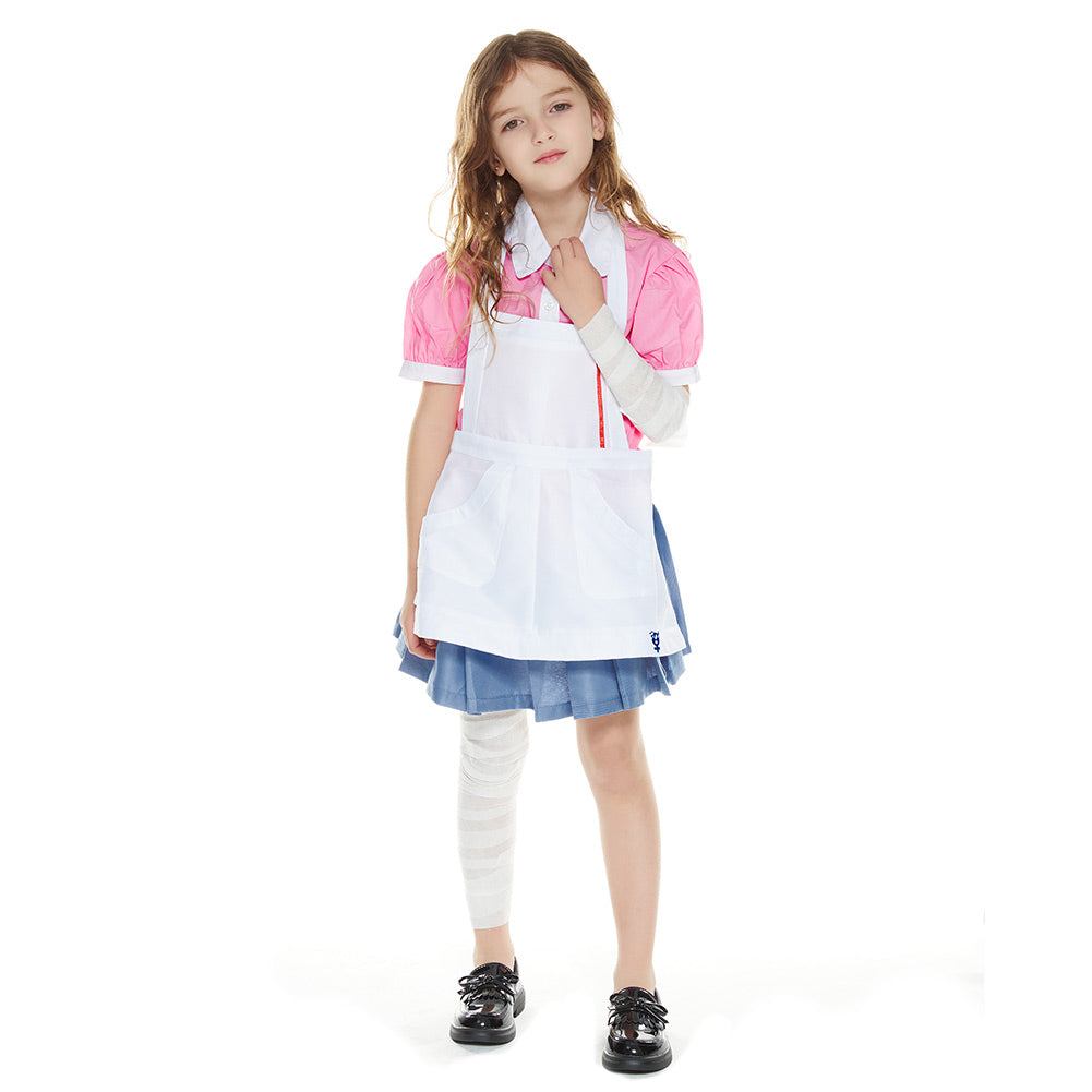 Danganronpa 2: Goodbye Despair Halloween Carnival Suit Mikan Tsumiki Cosplay Costume Kids Children Shirt Skirt Outfits