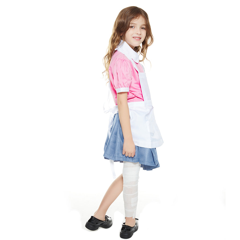 Danganronpa 2: Goodbye Despair Halloween Carnival Suit Mikan Tsumiki Cosplay Costume Kids Children Shirt Skirt Outfits