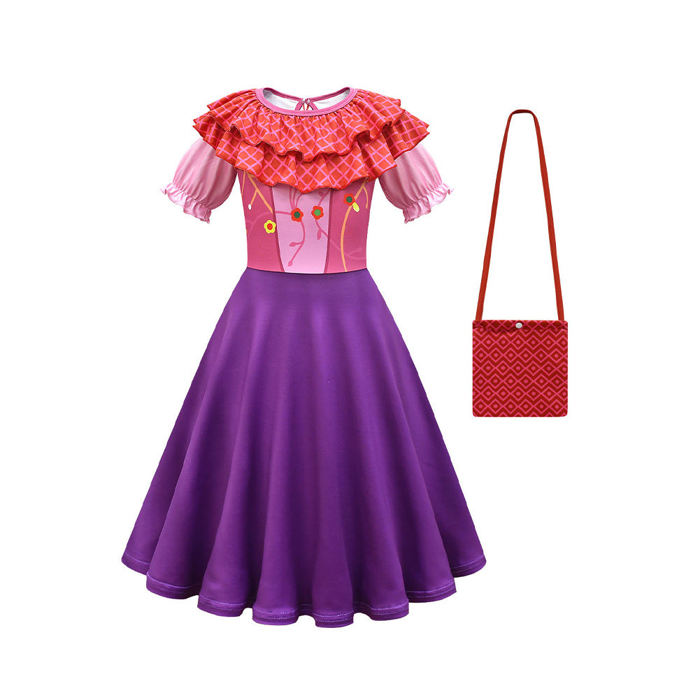 Kids Children Hocus Pocus Sarah Sanderson Cosplay Costume Outfits Halloween Carnival Suit