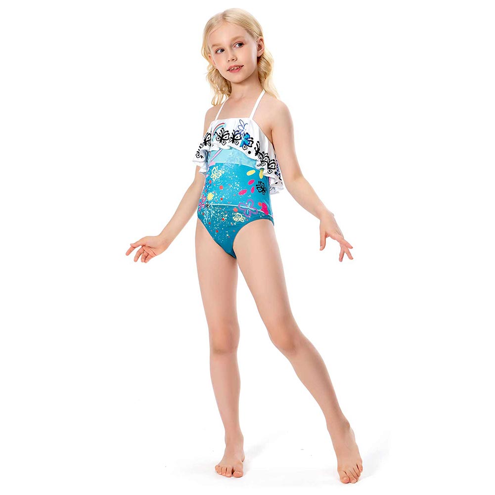 Kids Children Encanto Mirabel Swimsuit Cosplay Costume Jumpsuit Swimwear Outfits Halloween Carnival Suit cossky®