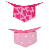 Barbie Pet Dog Pink Love Print Scarf Cosplay Costume Halloween Carnival Suit