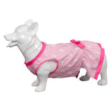 Barbie 2023 Pet Dog Pink Print Dress Cosplay Costume Outfits Halloween Carnival Suit