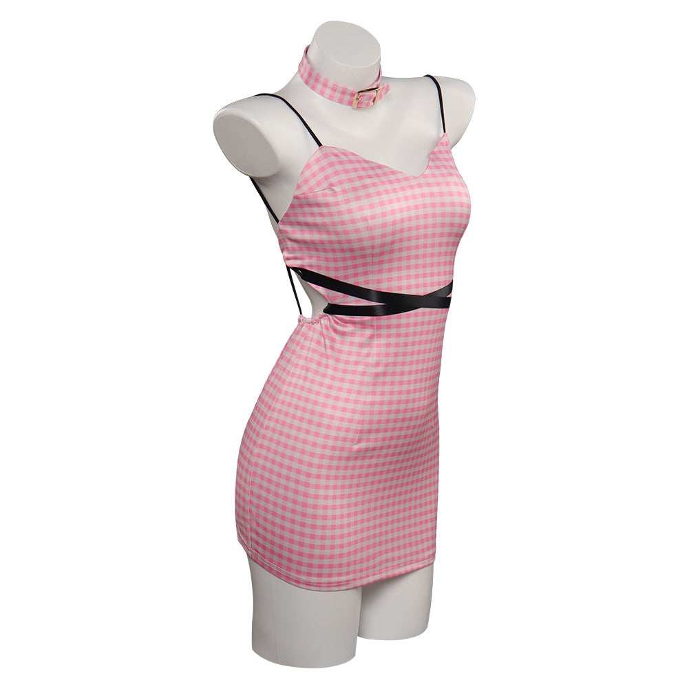 Barbie Original Design Print Dress Cosplay Costume Halloween Carnival Suit