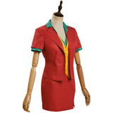 Movie Joker 2019 Female  Cosplay Costume Office Lady Uniform Skirt Outfits Halloween Carnival Suit