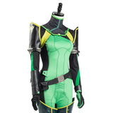 Valorant Halloween Carnival Outfit Viper Cosplay Costume Women Jumpsuit Romper Suit