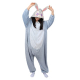 2022Zootopia2 Judy Hopps Cosplay Costume Jumpsuit Pajamas Sleepwear Halloween Carnival Suit