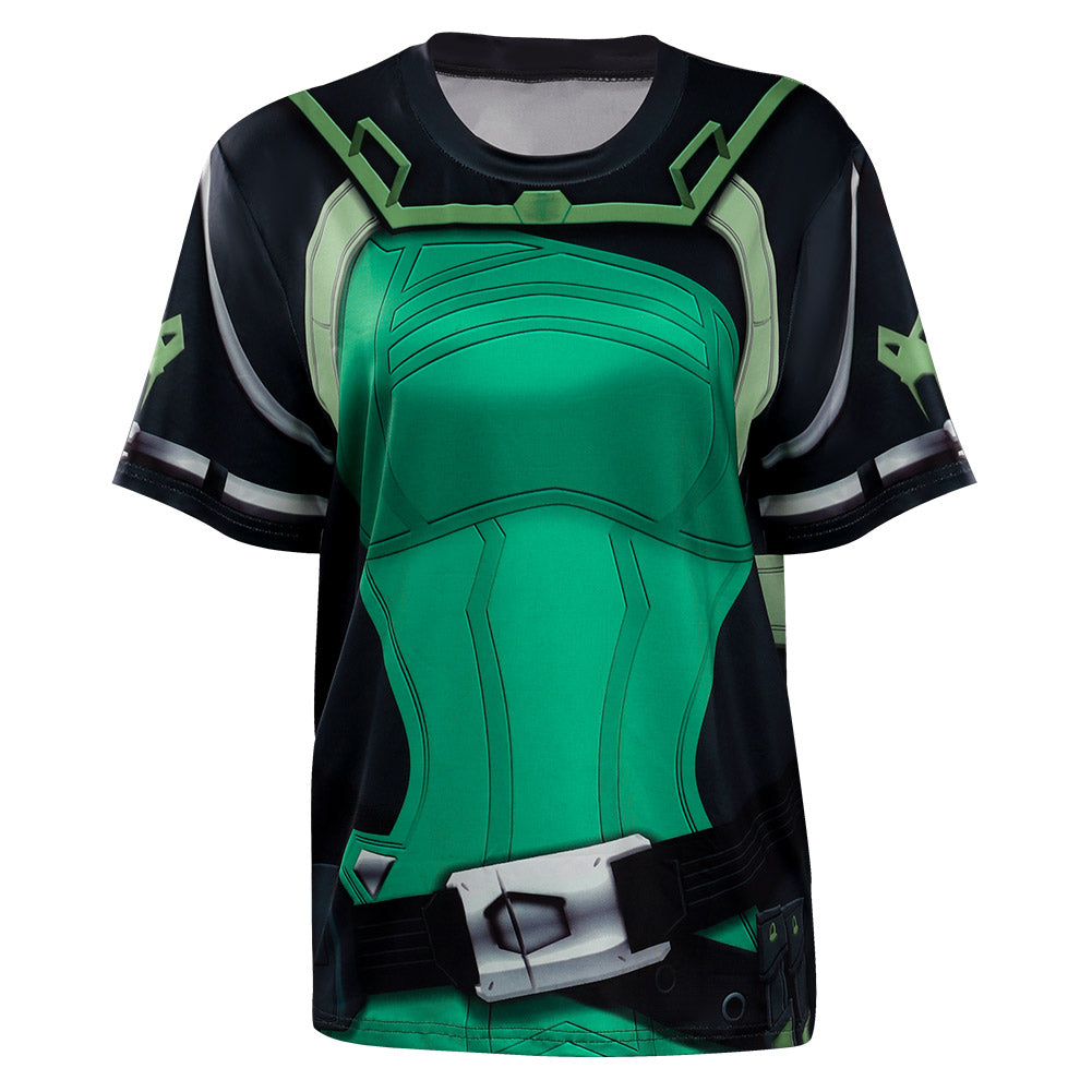 VALORANT Viper Cosplay T-shirt 3D Print Summer Men Women Casual Short Sleeve Shirt