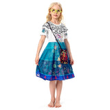 Encanto Mirabel Cosplay Costume Dress Wig Bag Outfits Halloween Carnival Suit
