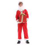 Kids Boys Christmas Santa Claus Cosplay Costume Uniform Outfits Halloween Carnival Suit