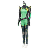 Valorant Halloween Carnival Outfit Viper Cosplay Costume Women Jumpsuit Romper Suit