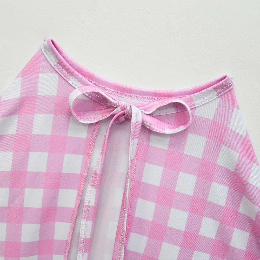 Barbie 2023 Kids Children Girls Cosplay Costume Pink Long Seeve Cape Outfits Halloween Carnival Suit