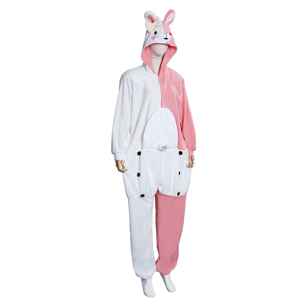 Danganronpa Dangan Ronpa Halloween Carnival Suit Monokuma and Monomi Cosplay Costume Jumpsuit Pajamas Sleepwear