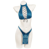 Mortal Kombat Kitada Bikini Swimsuit Cosplay Costume Sexy Swimwear Outfits Halloween Carnival Suit cossky®