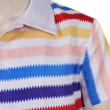 Barbie 1964 Ken Rainbow Striped Shirt Cosplay Costume Halloween Carnival Suit