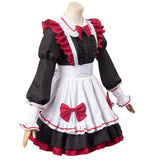 Oshi No Ko My Idol's Child Arima Kana Red Maid Dress Outfits Cosplay Costume Halloween Carnival Suit