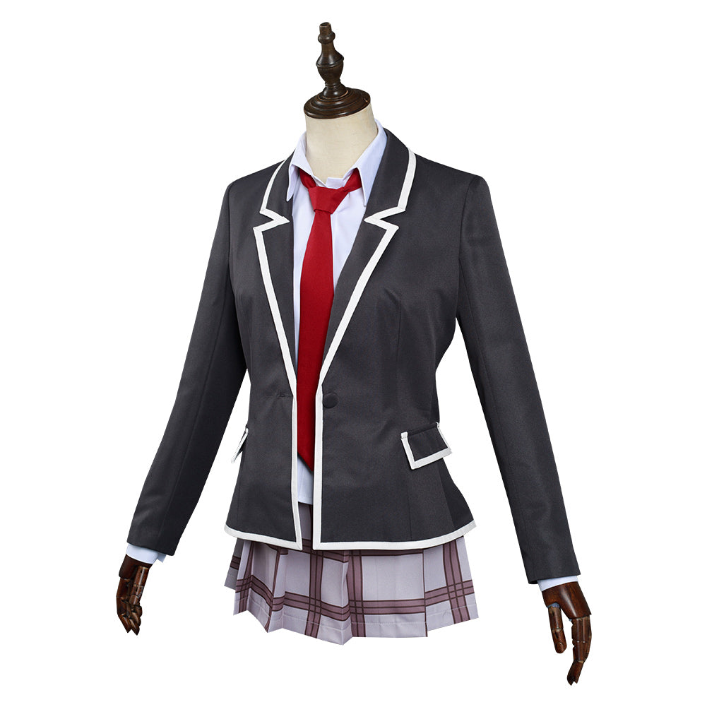 Anime Tenkuu Shinpan/High-Rise Invasion Halloween Carnival Suit Mayuko Nise Cosplay Costume Dress Outfit