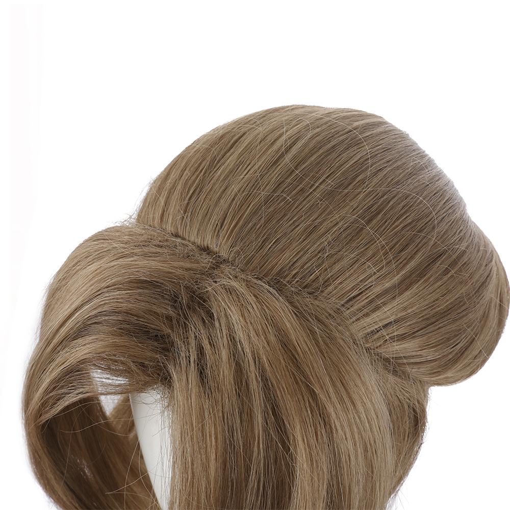 Final Fantasy VII Remake Aerith Aeris Gainsborough Dark Brown Long Wig Cosplay Wig