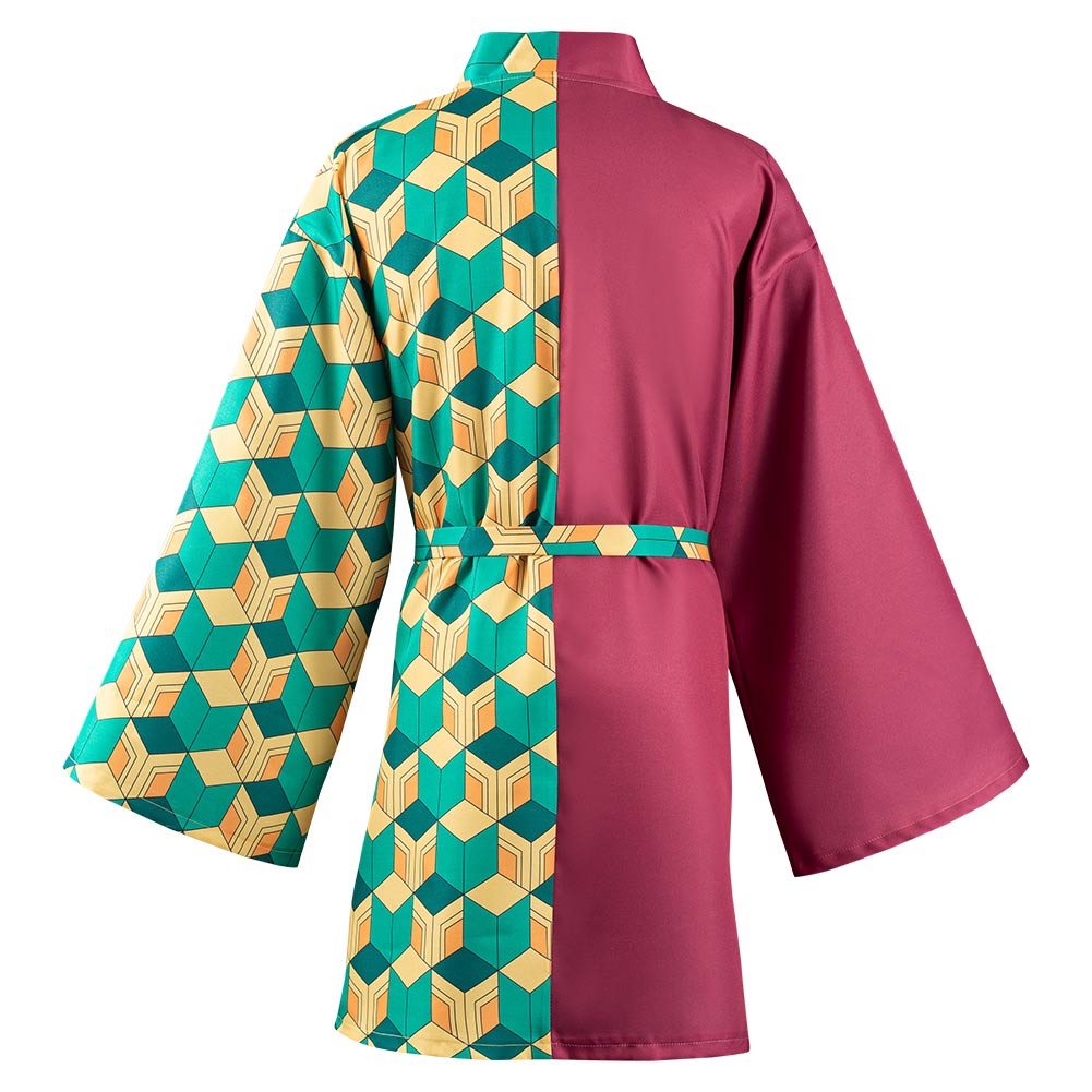 KNY Tomioka Giyuu Cosplay For Adult Male Costumes Halloween Carnival Suit With Earrings Belt