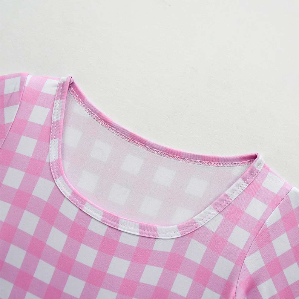 Barbie 2023 Kids Children Girls Cosplay Costume Pink Long Seeve Cape Outfits Halloween Carnival Suit