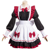 Oshi No Ko My Idol's Child Arima Kana Red Maid Dress Outfits Cosplay Costume Halloween Carnival Suit