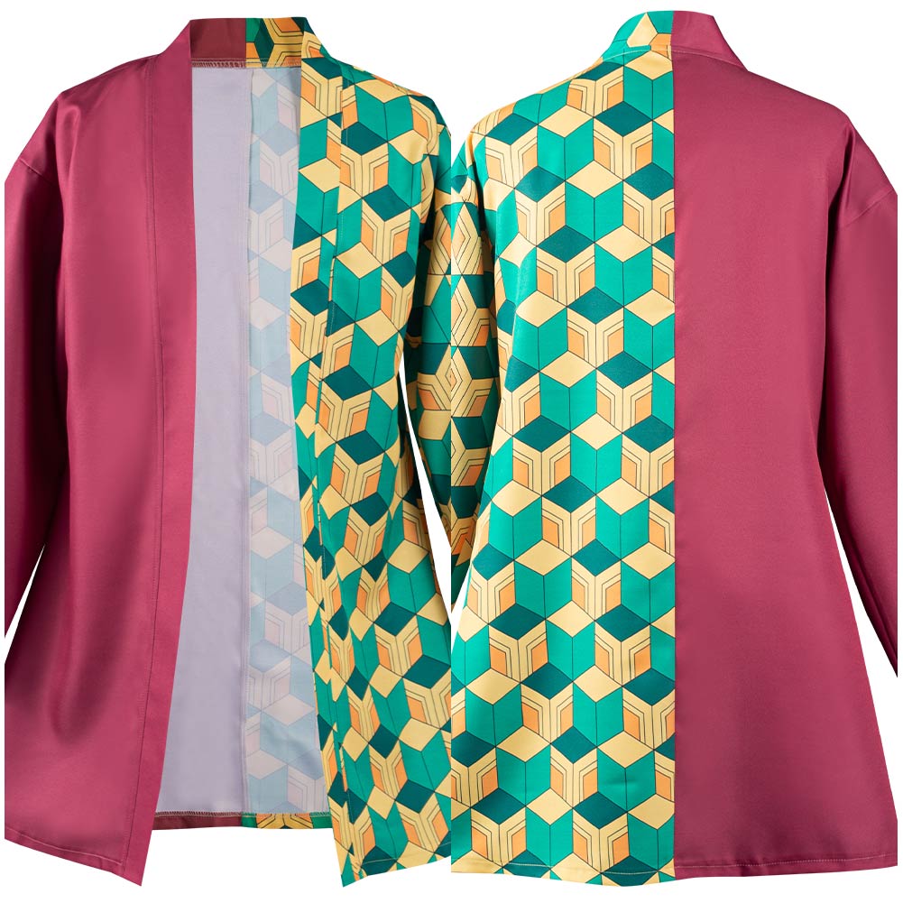 KNY Tomioka Giyuu Cosplay For Adult Male Costumes Halloween Carnival Suit With Earrings Belt