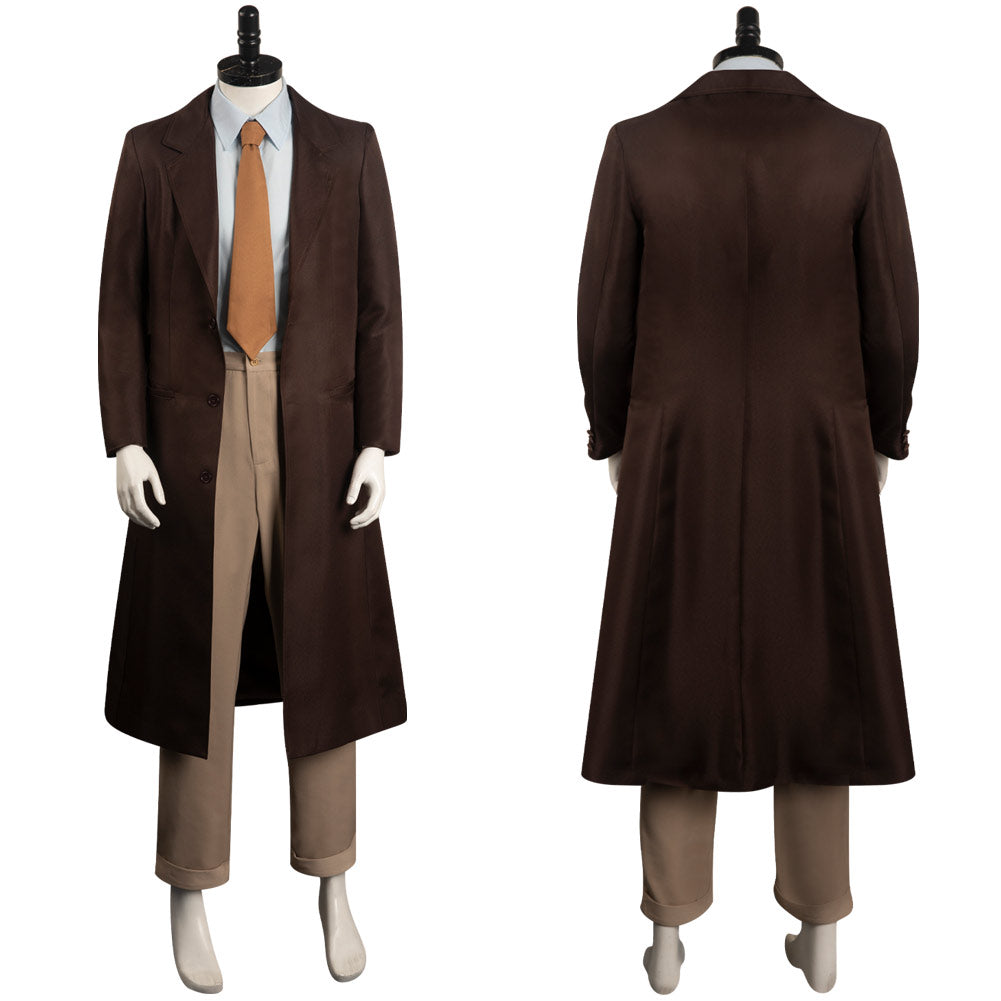 Oppenheimer Cosplay Costume Brown Outfits Halloween Carnival Suit