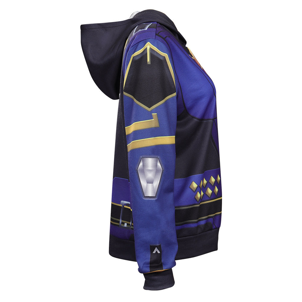 Valorant Reyna Cosplay Costume Hoodie Coat Outfits Halloween Carnival Suit