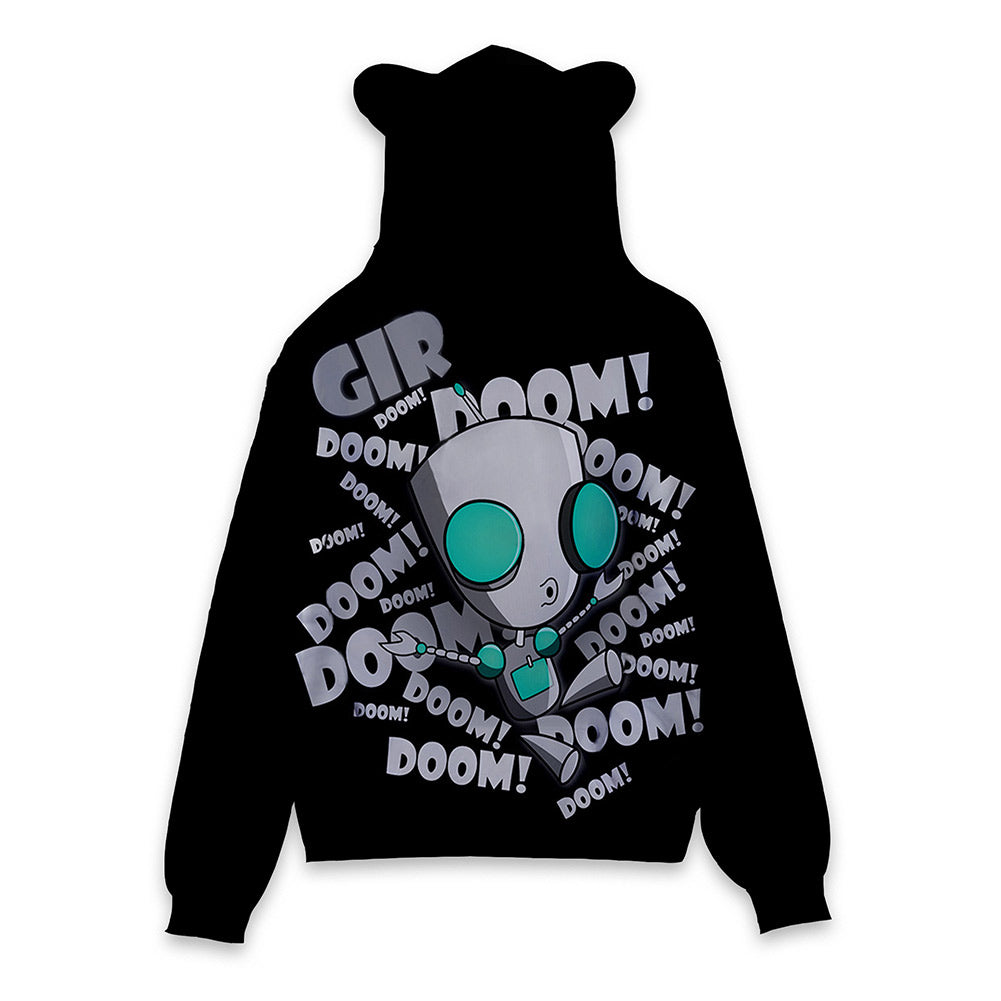 Invader ZIM Cosplay Hoodie 3D Printed Hooded Sweatshirt Kids Children Casual Streetwear Pullover