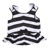 Barbie 2023 Pet Dog Classic Black And White Stripes Dress Cosplay Costume Halloween Carnival Suit