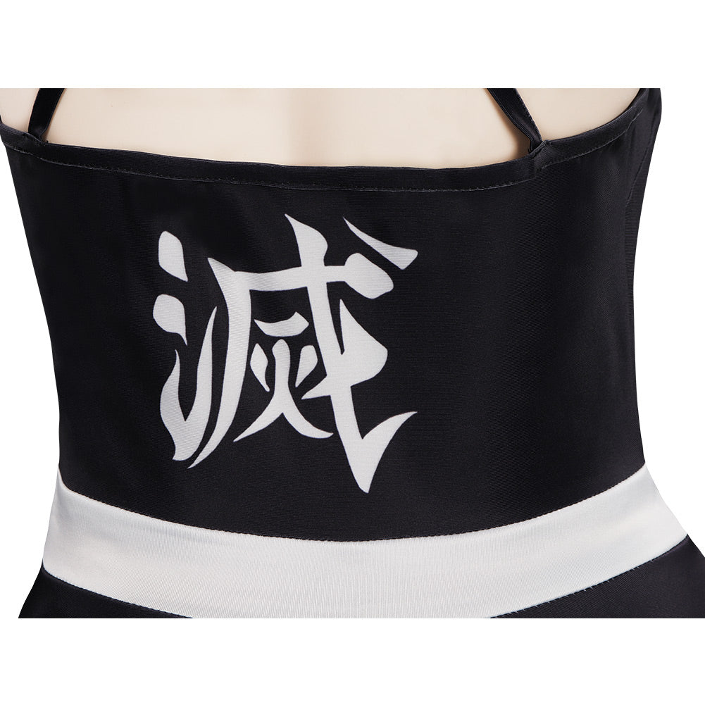 Demon Slayer Kanroji Mitsuri Cosplay Costume Swimwear Outfits Halloween Carnival Suit
