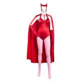 Wanda Vision Scarlet Witch Women Jumpsuit Outfit Wanda Maximoff Halloween Carnival Suit Cosplay Costume