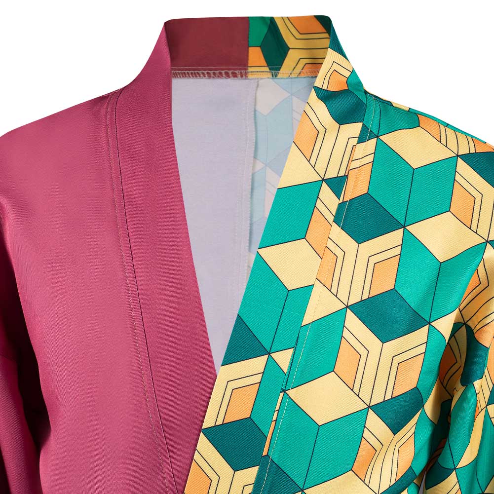 KNY Tomioka Giyuu Cosplay For Adult Male Costumes Halloween Carnival Suit With Earrings Belt