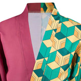 KNY Tomioka Giyuu Cosplay For Adult Male Costumes Halloween Carnival Suit With Earrings Belt