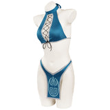 Mortal Kombat Kitada Bikini Swimsuit Cosplay Costume Sexy Swimwear Outfits Halloween Carnival Suit cossky®