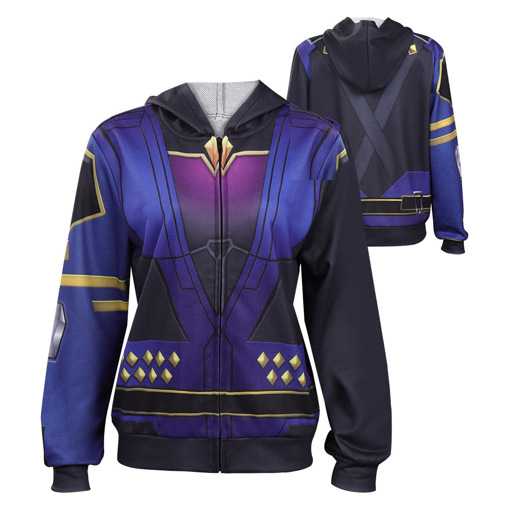 Valorant Reyna Cosplay Costume Hoodie Coat Outfits Halloween Carnival Suit