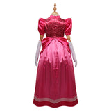peach The Super Mario Bros. Movie Children\\'s dress Cosplay Costume Outfits Halloween Carnival Party Disguise Suit