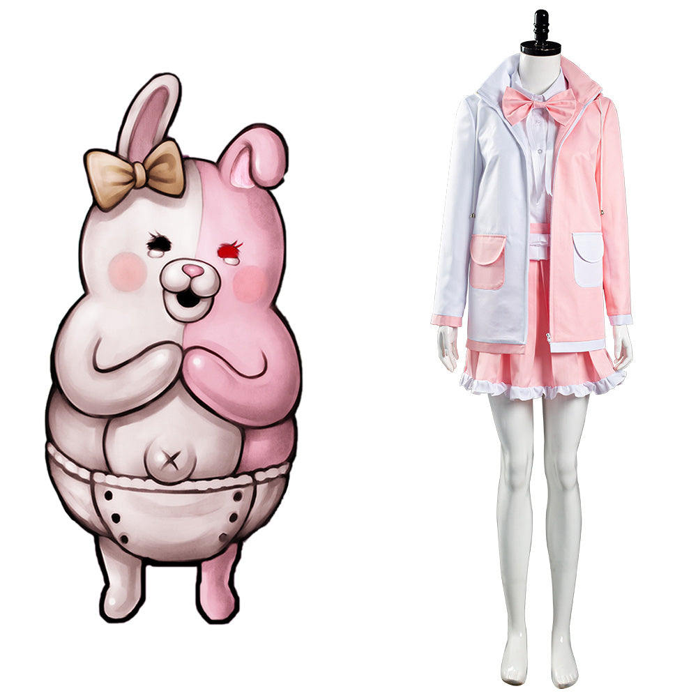 Danganronpa 2 Halloween Carnival Suit Monomi Cosplay Costume Uniform Skirt Outfit