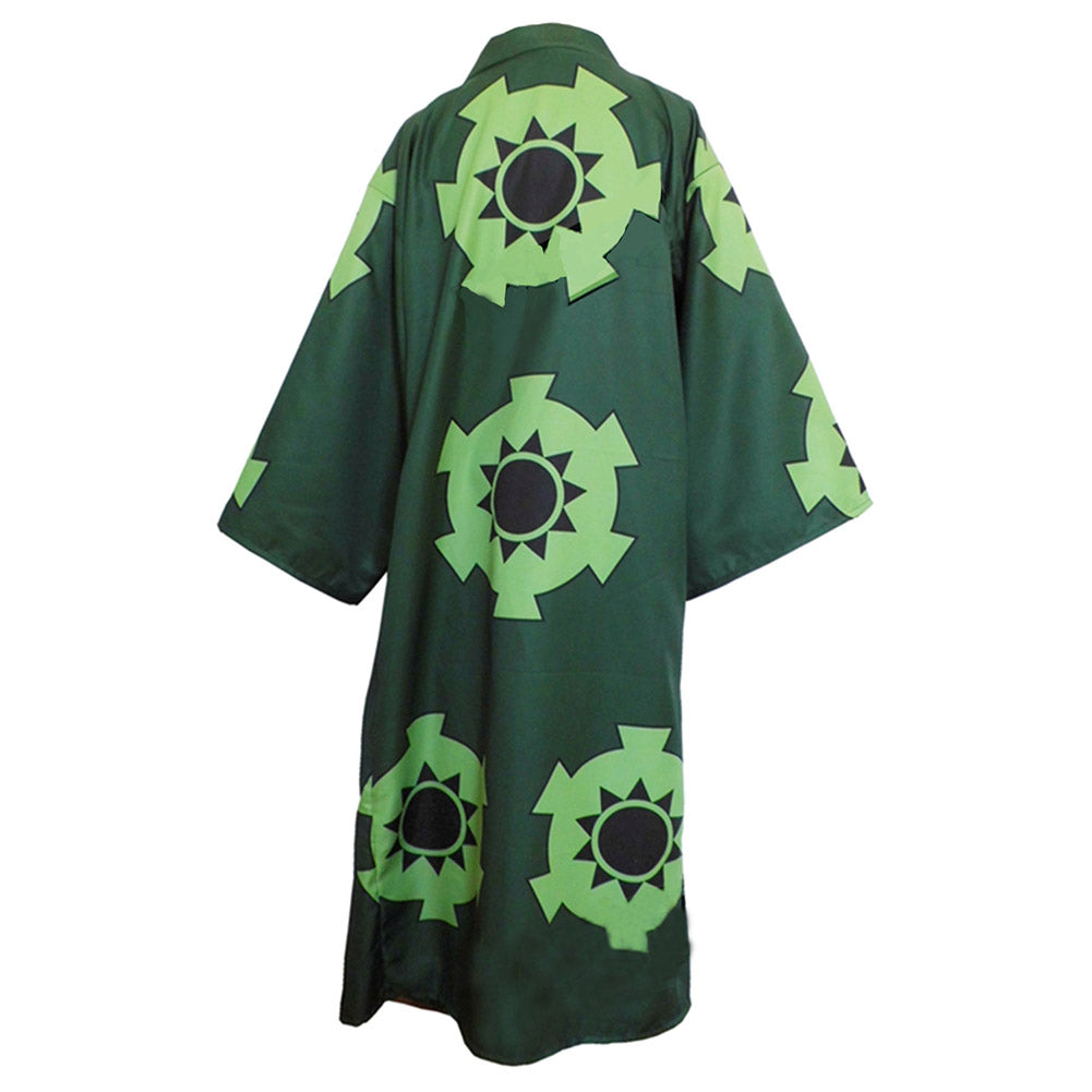 One Piece Roronoa Zoro Cosplay Costume Kimono Robe Outfits Halloween Carnival Suit