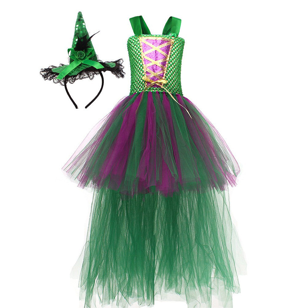 Hocus Pocus Winifred Sanderson Cosplay Costume Dress Headband Outfits Halloween Carnival Suit
