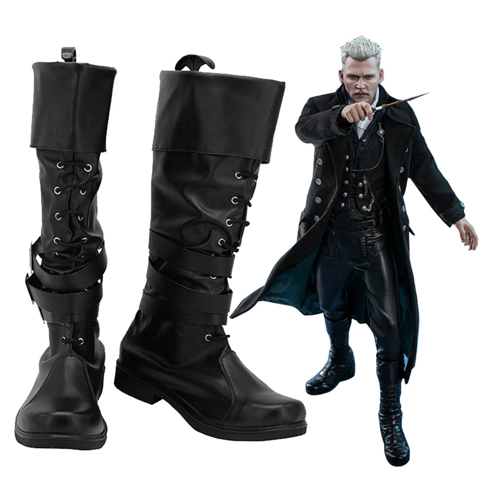 Fantastic Beasts: The Crimes of Grindelwald Halloween Costumes Accessory Gellert Grindelwald Cosplay Shoes Boots