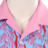 Barbie 2023 Ken Printed Shirt Cosplay Costume Halloween Carnival Suit