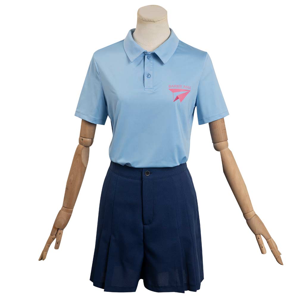 Barbie 2023 Cosplay Costume Mailman Outfits Halloween Carnival Suit