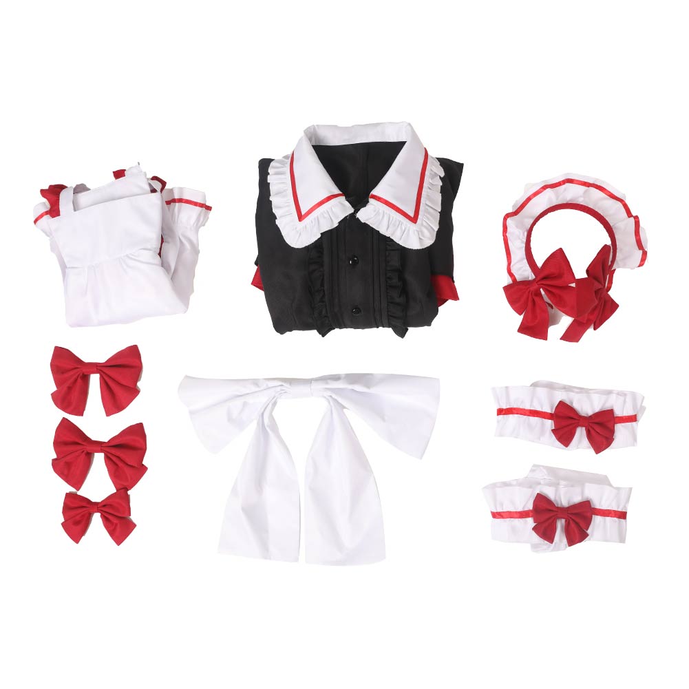 Oshi No Ko My Idol's Child Arima Kana Red Maid Dress Outfits Cosplay Costume Halloween Carnival Suit