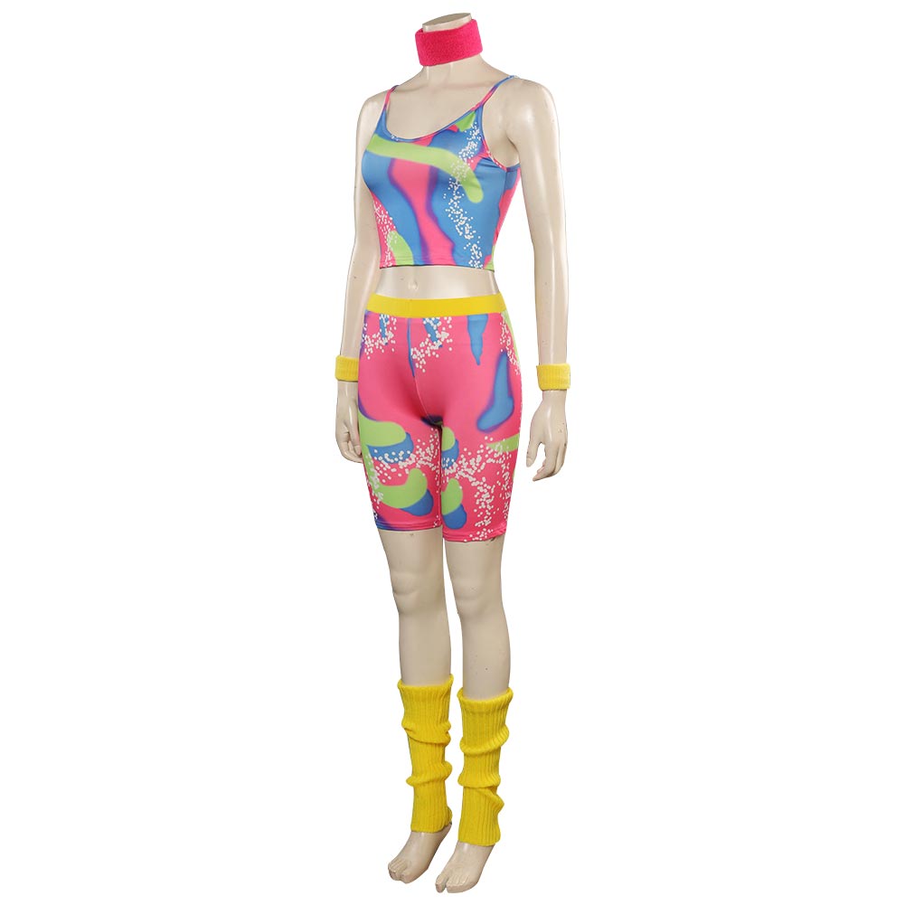 Barbie Print Sportswear Outfits Cosplay Costume Halloween Carnival Suit