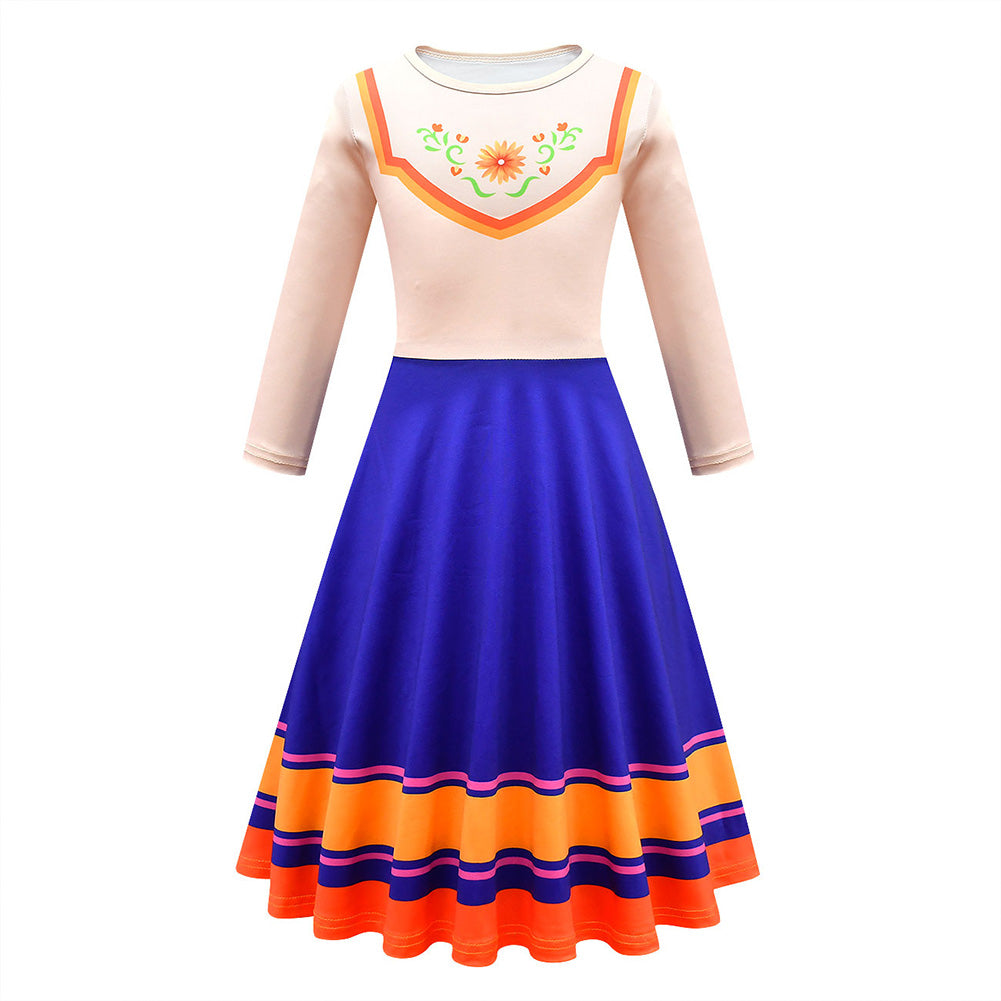 Encanto Cosplay Costume Kids Children Dress Outfits Halloween Carnival Suit