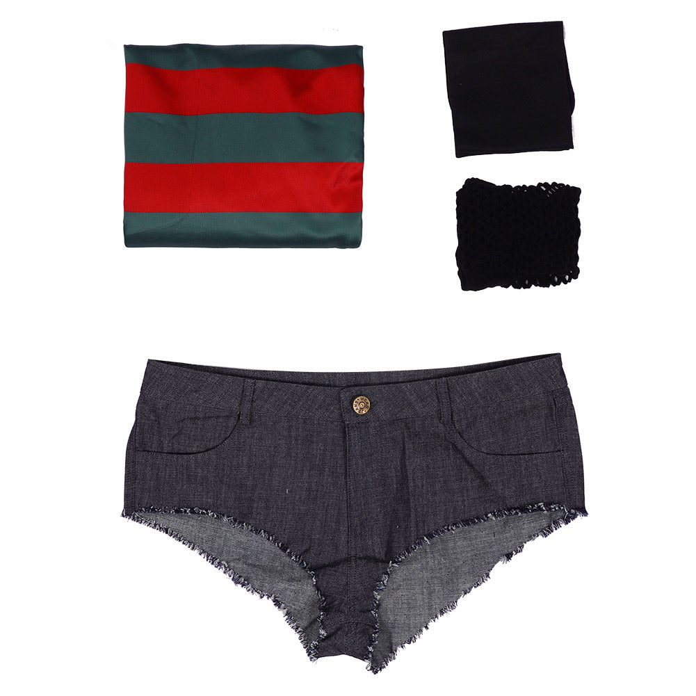 A Nightmare On Elm Street:Freddy Krueger Cosplay Costume Outfits Halloween Carnival Suit