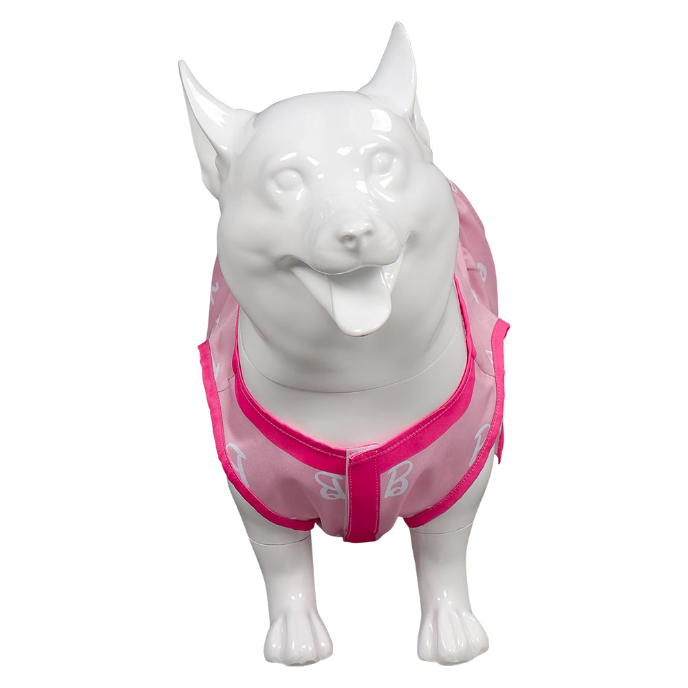 Barbie 2023 Pet Dog Pink Print Dress Cosplay Costume Outfits Halloween Carnival Suit