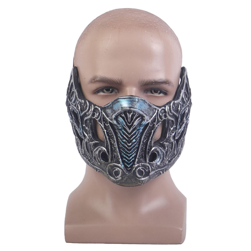 MK3/Mortal Kombat: Devastation Sub-Zero/Kuai Liang Mask Cosplay PVC Half Face Masks Masquerade Halloween Party Costume Props