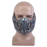 MK3/Mortal Kombat: Devastation Sub-Zero/Kuai Liang Mask Cosplay PVC Half Face Masks Masquerade Halloween Party Costume Props