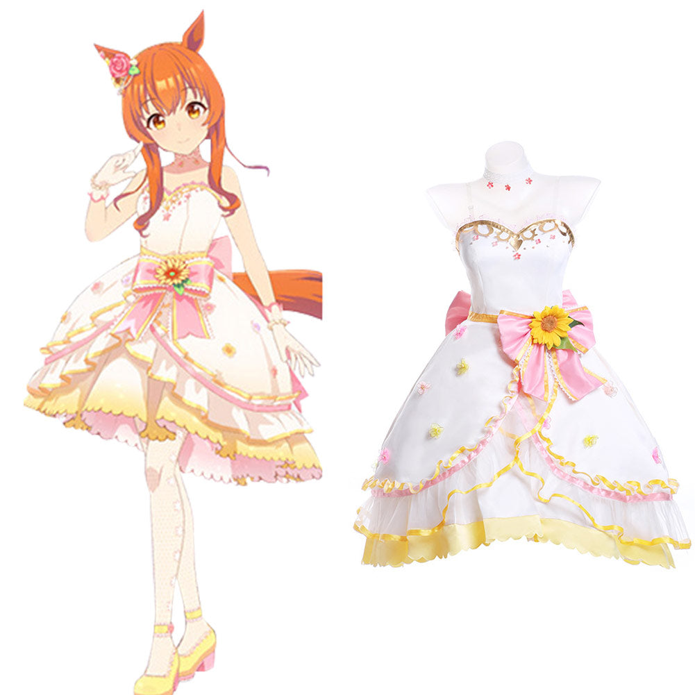 Mayano Top Gun Umamusume: Pretty Derby  Wedding Dress Lolita Dress Outfits Cosplay Costume Halloween Carnival Suit
